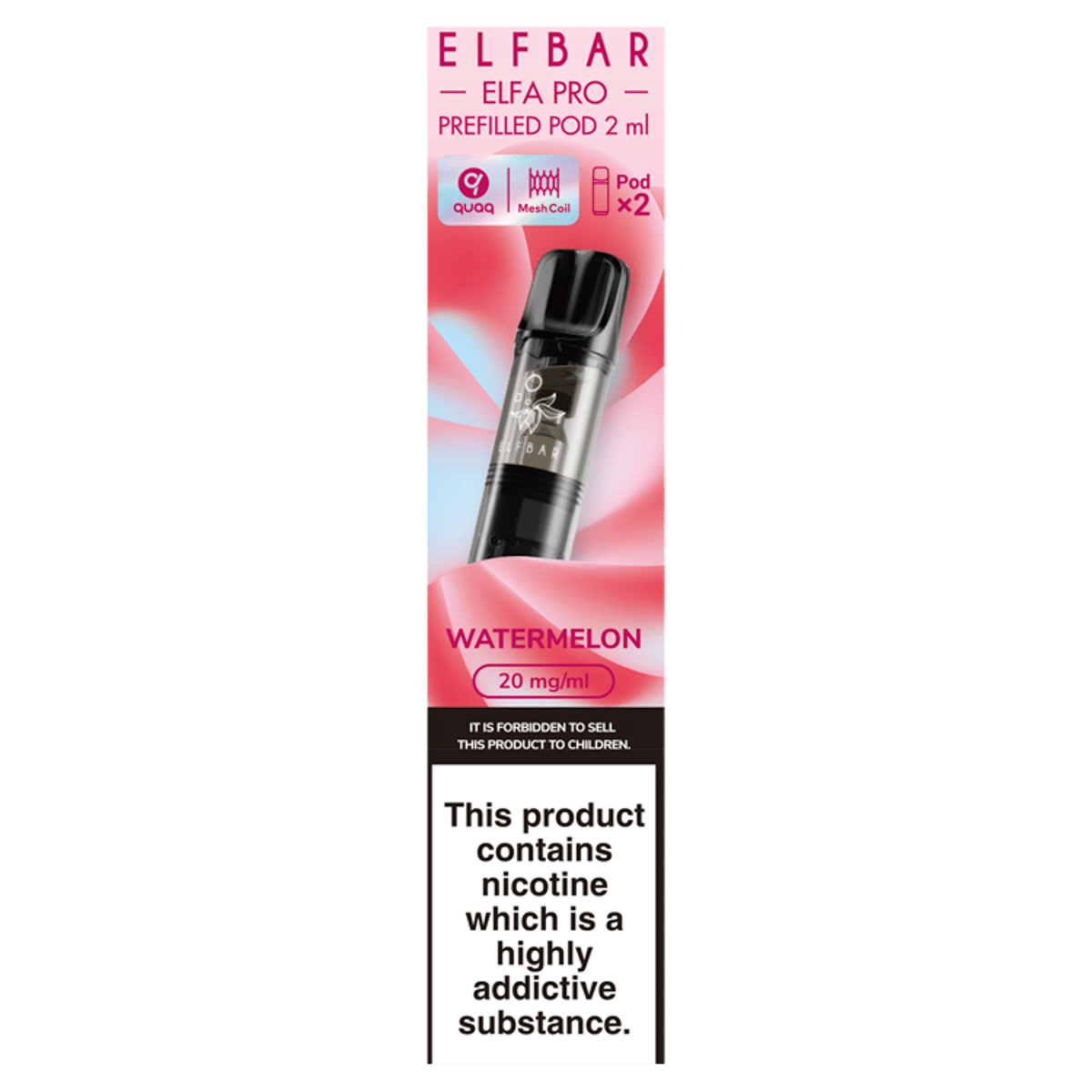 Elfbar Elfa Pro 2 Watermelon Prefilled Pod 2ml