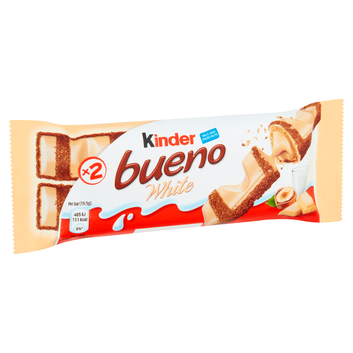Kinder Bueno White Milk and Hazelnuts 39g