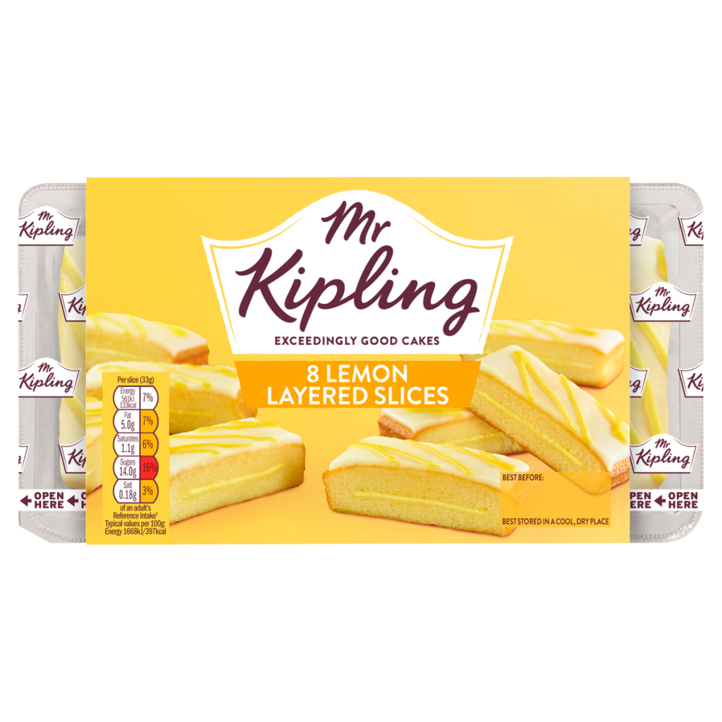 Mr Kipling 8 Lemon Layered Slices