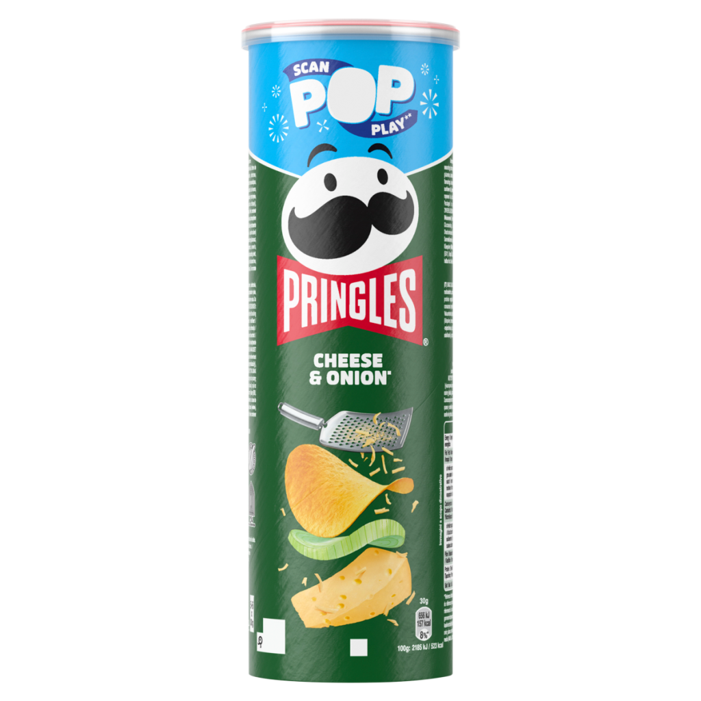 Pringles Cheese & Onion Crisps Can 165g