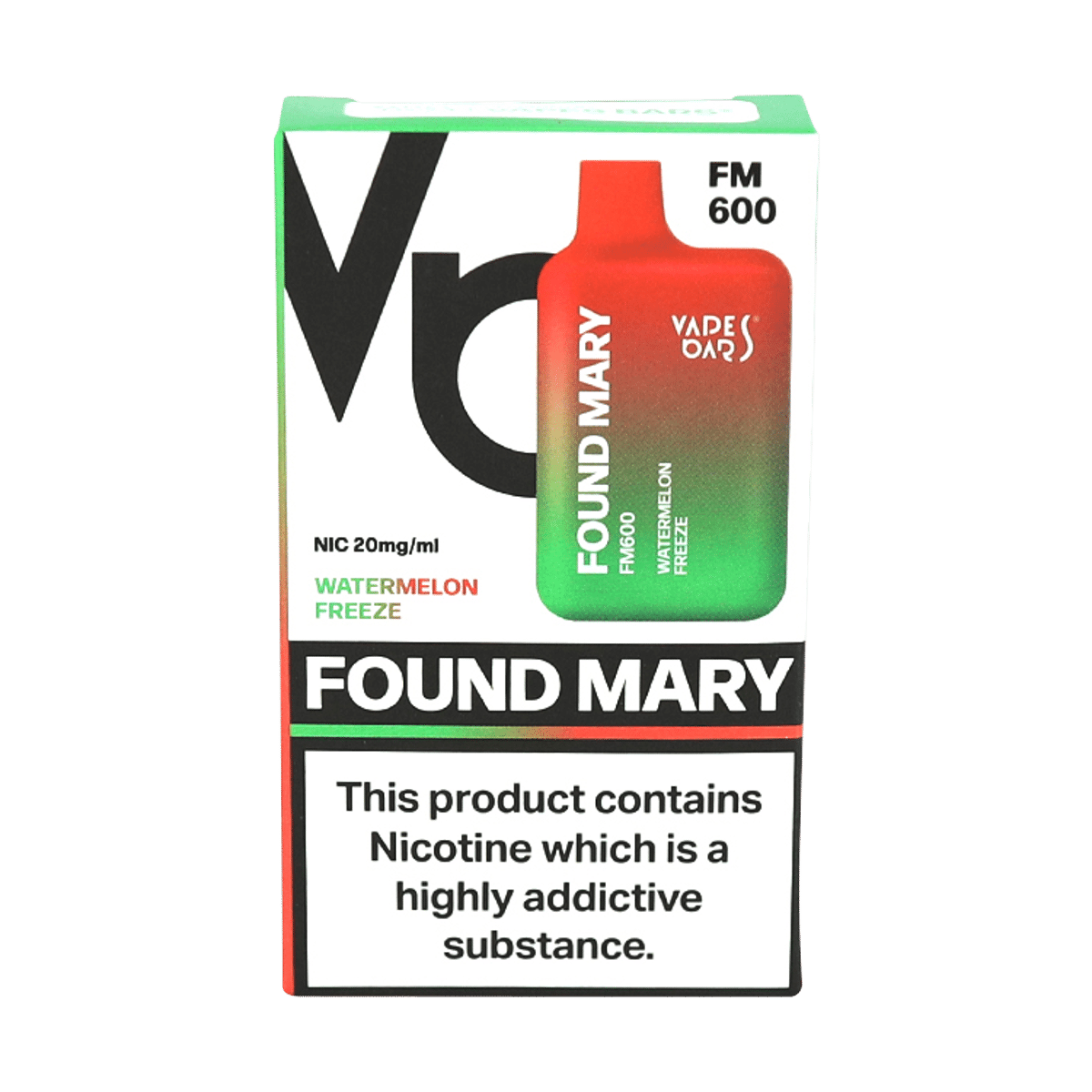 Vapes Bars Found Mary FM600 Watermelon Freeze