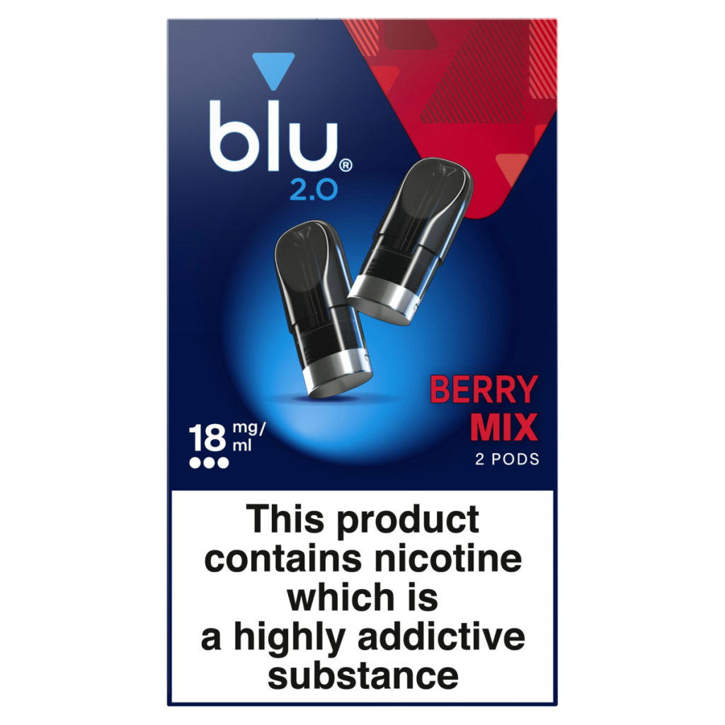 blu 2.0 Berry Mix Vape Pods 18mg/ml 2 x 1.9ml