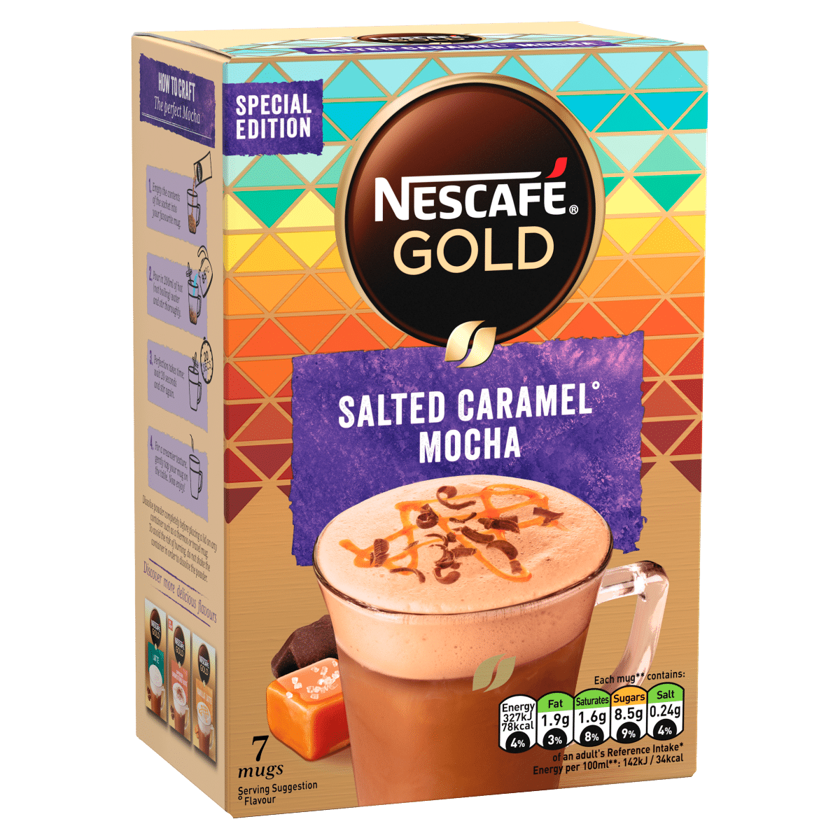 Nescafé Gold Special Edition Salted Caramel Mocha 7 x 19g (133g)