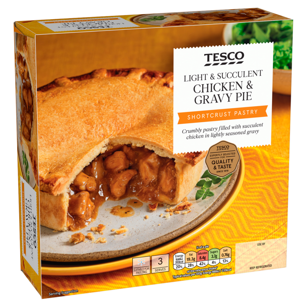 Tesco Chicken & Gravy Pie 500g