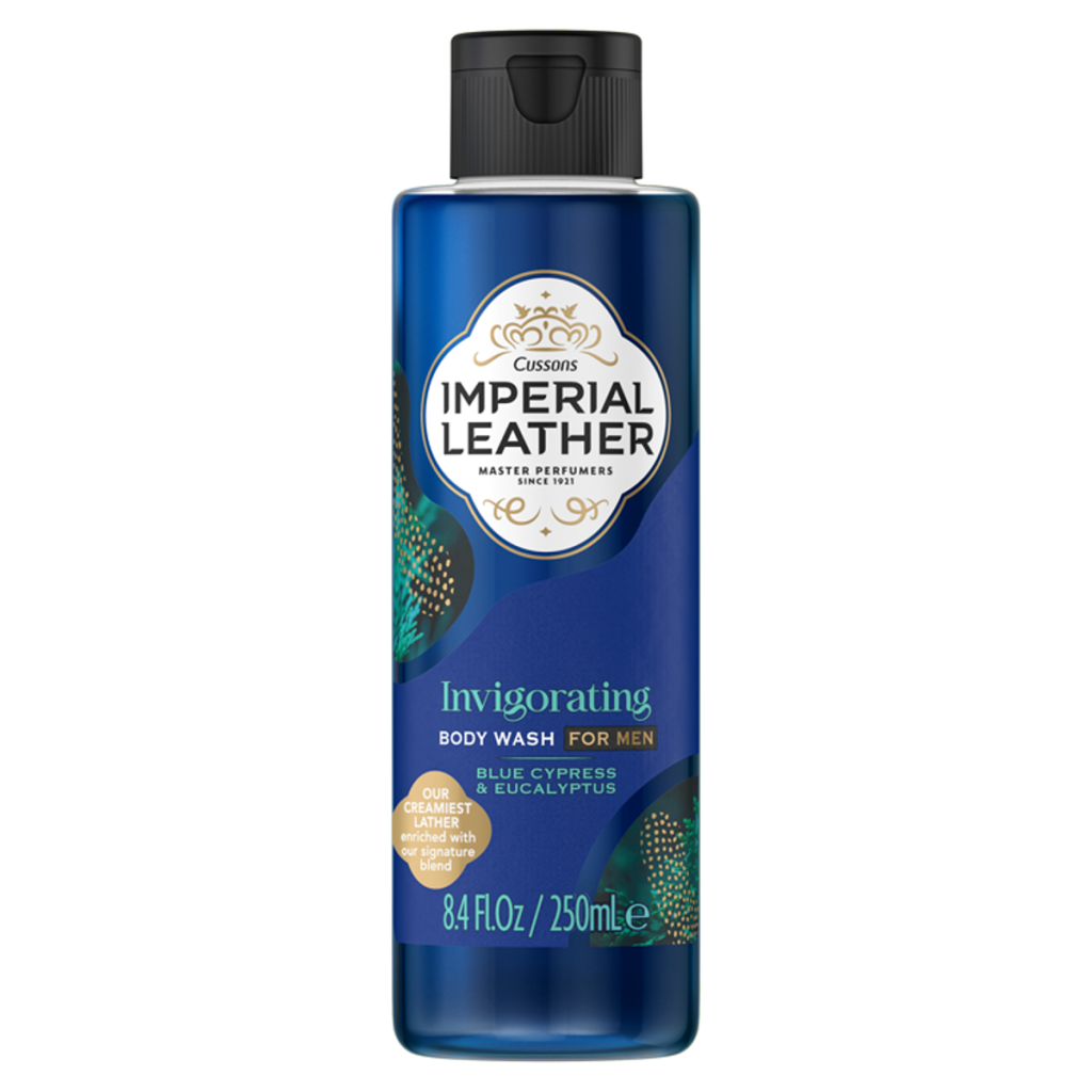 IMPERIAL LEATHER Invigorating Body Wash for Men Blue Cypress & Eucalyptus 250ml