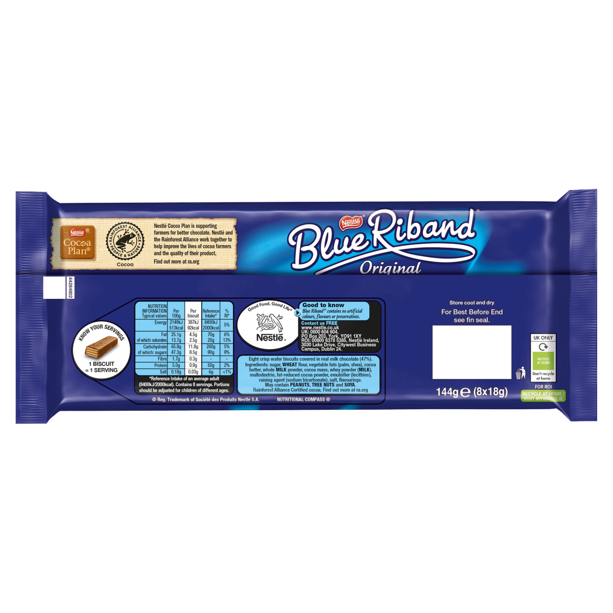 Blue Riband Original 8 x 18g (144g)