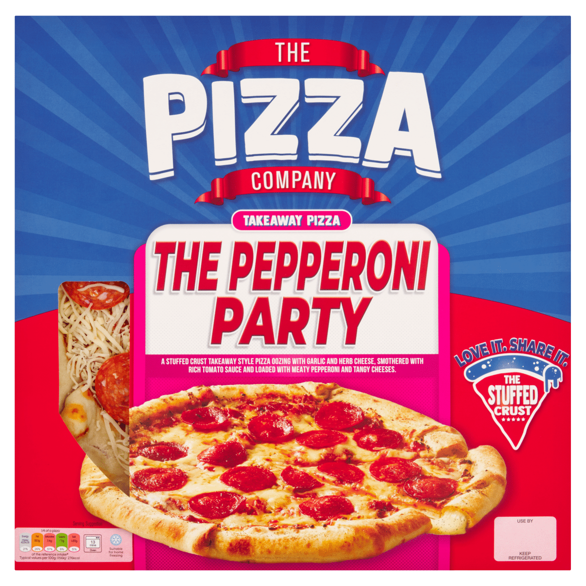 The Pizza Company The Pepperoni Party Takeaway Pizza 613g