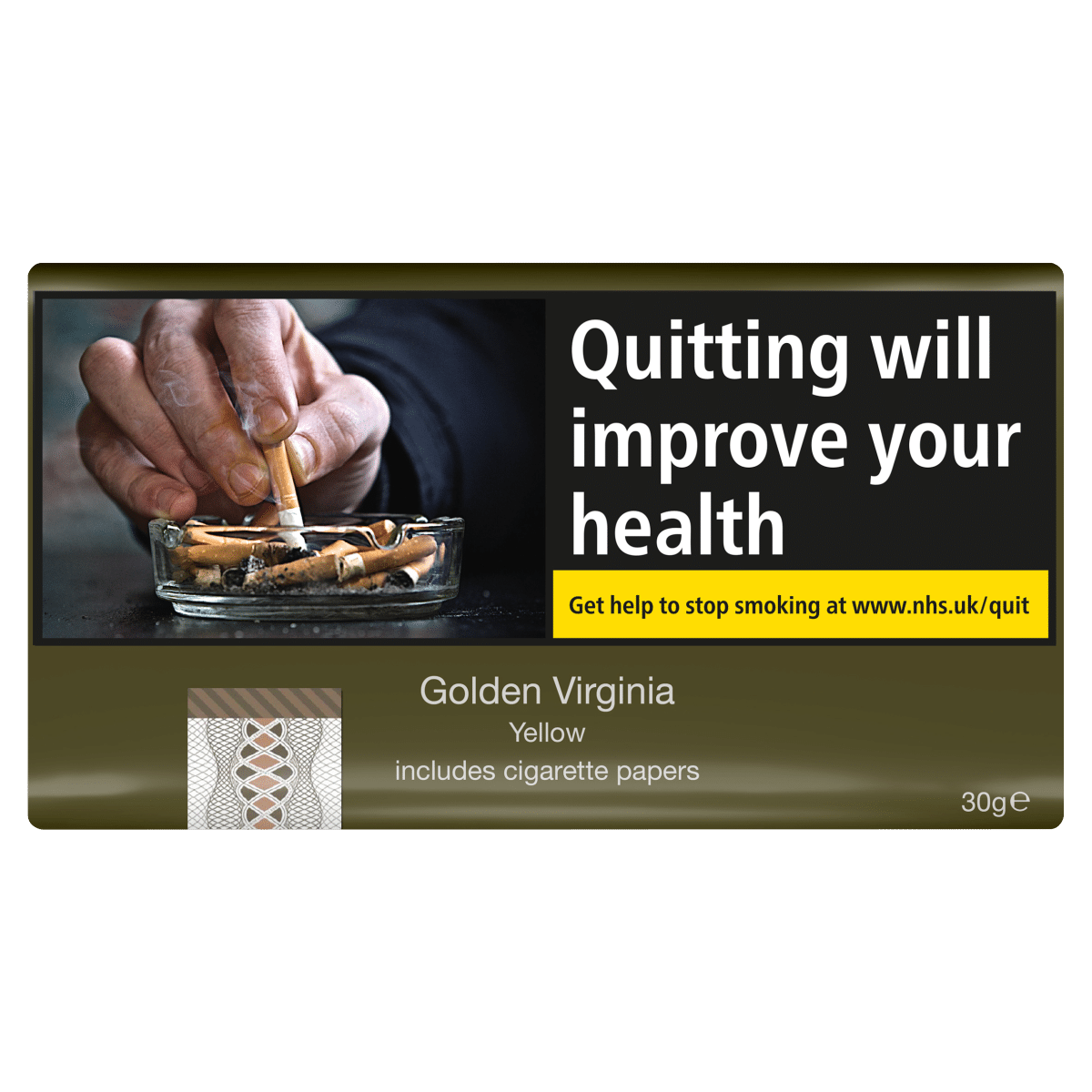Golden Virginia Yellow Includes Cigarette Papers 30g