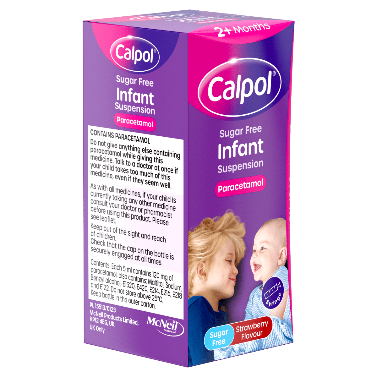 Calpol Infant Sugar-Free Oral Suspension Paracetamol 2+ Months 100ml