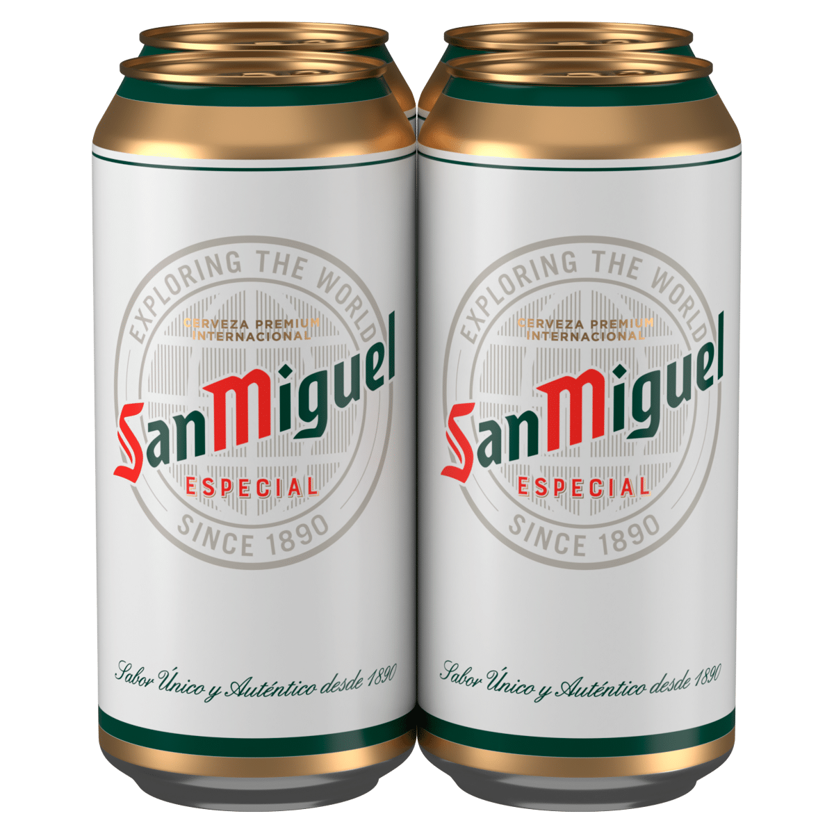 San Miguel Premium Lager Beer 4 x 440ml Cans