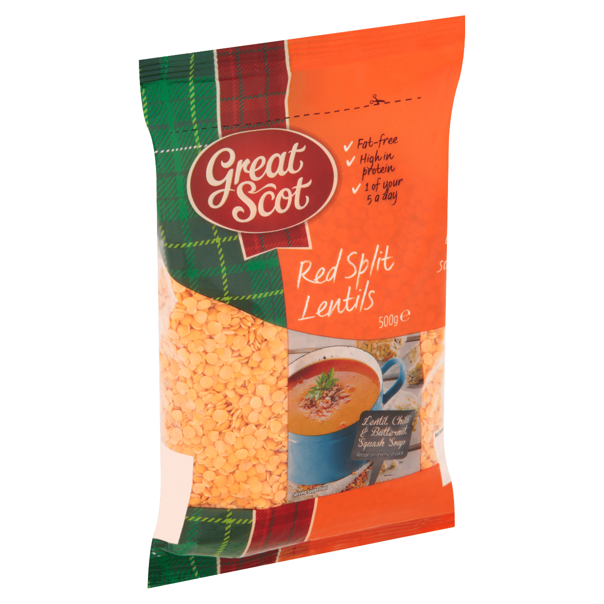 Great Scot Red Split Lentils 500g
