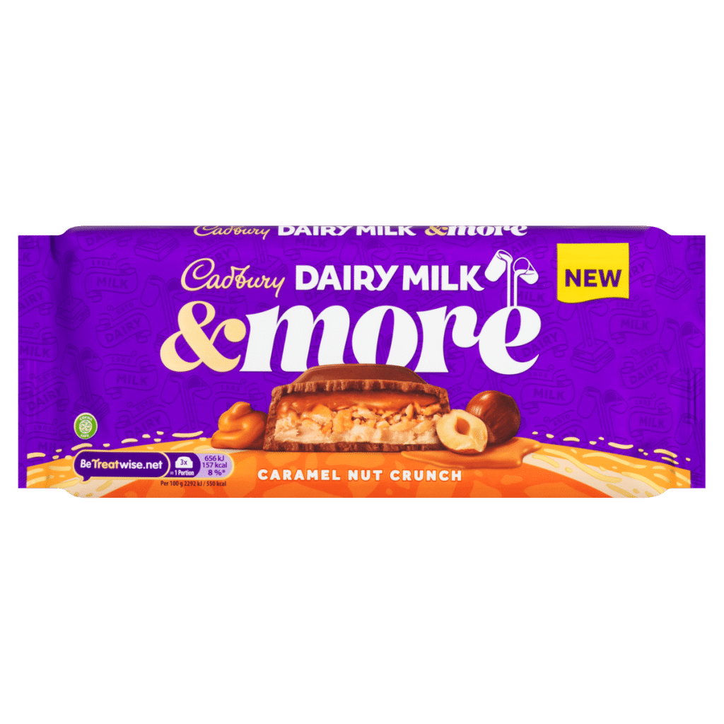 Cadbury Dairy Milk & More Caramel Nut Crunch 200g