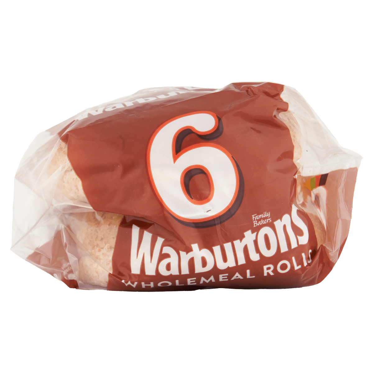Warburtons 6 Sliced Wholemeal Rolls