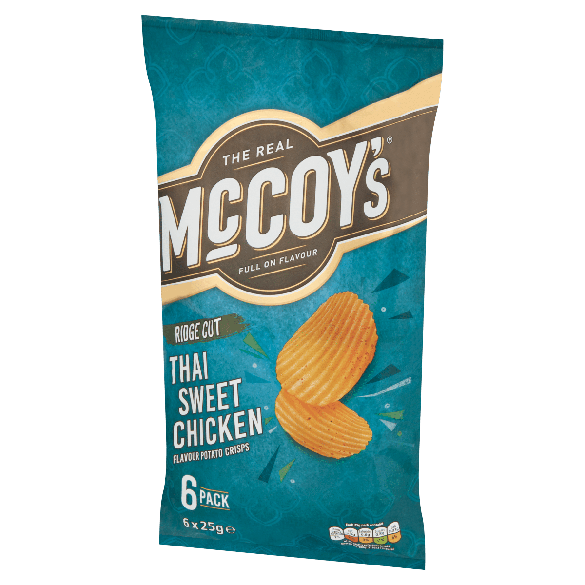 McCoy’s Thai Sweet Chicken Flavour Potato Crisps 6 x 25g