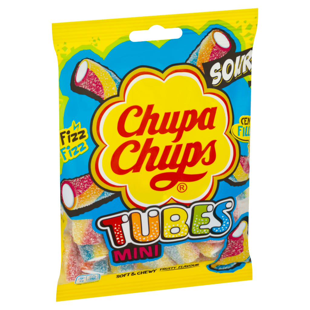 Chupa Chups Soft & Chewy Fruity Flavour Mini Tubes 130g