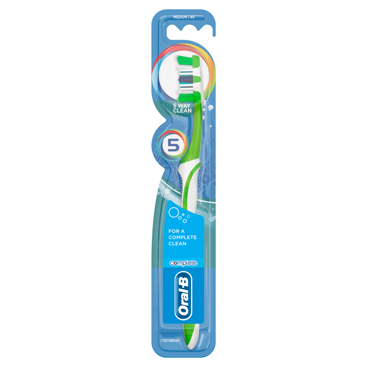 Oral-B Complete 5 Way Clean Medium Manual Toothbrush