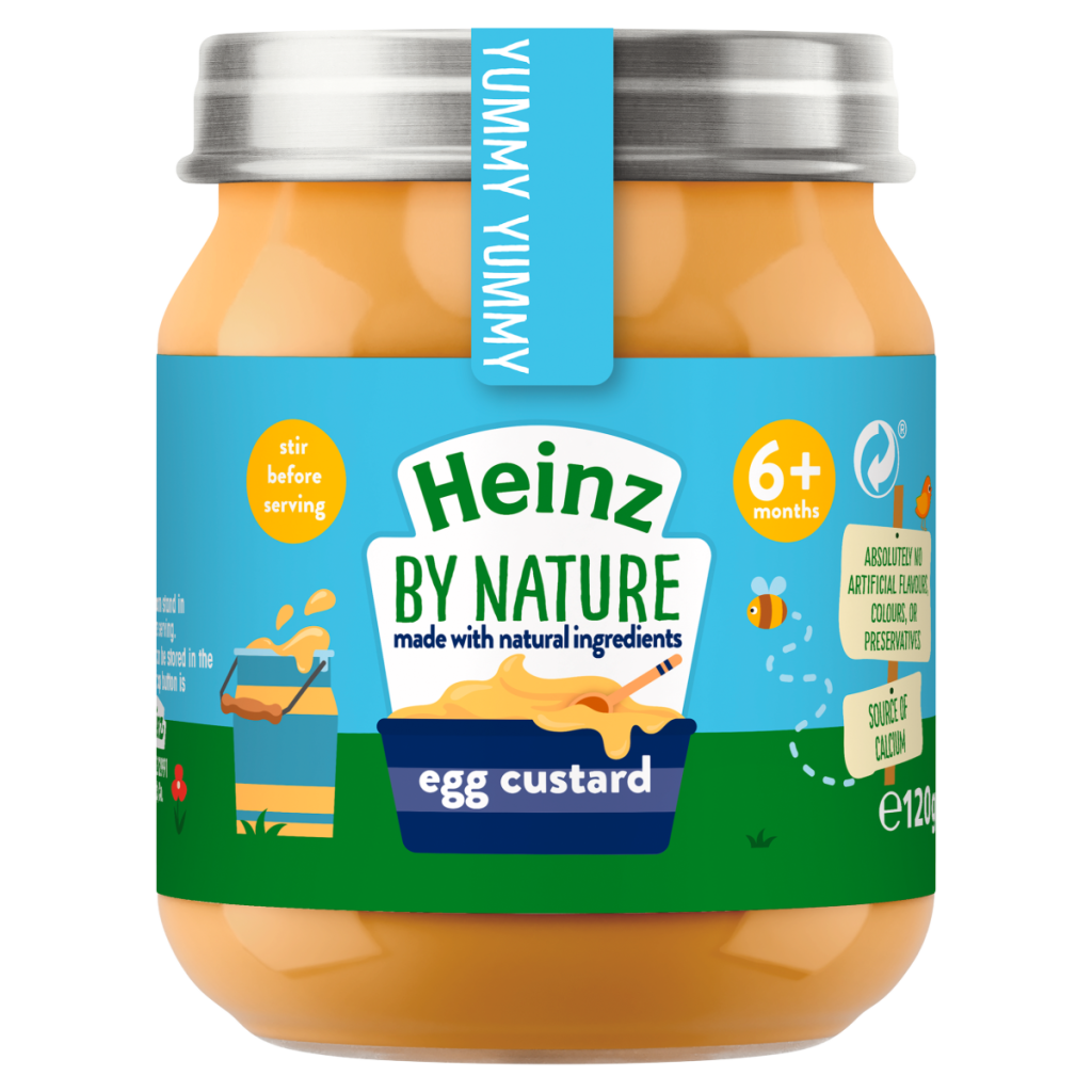 Heinz Egg Custard Baby Food Jar 6+ Months 120g