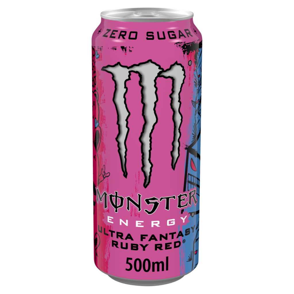 Monster Energy Drink Ultra Fantasy Ruby Red Zero Sugar 500ml