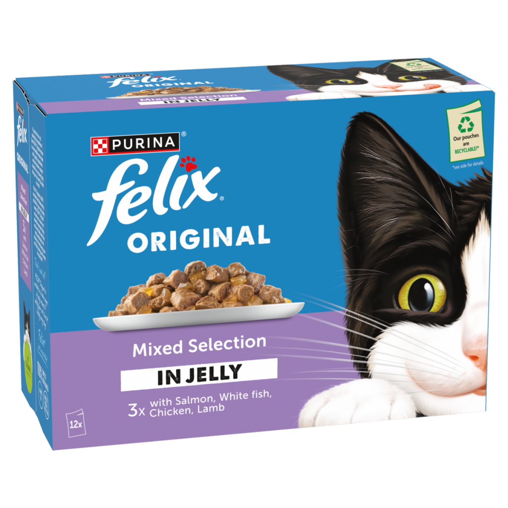FELIX Original Mixed Selection in Jelly Wet Cat Food 12x85g
