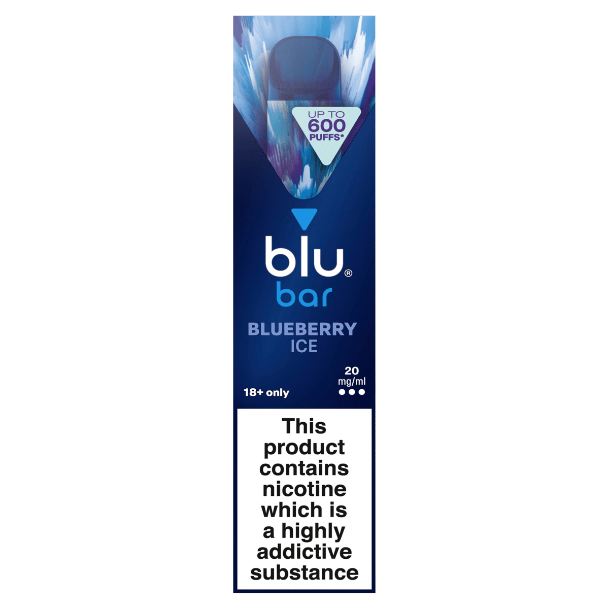 blu bar Blueberry Ice Disposable Vape 20mg/ml