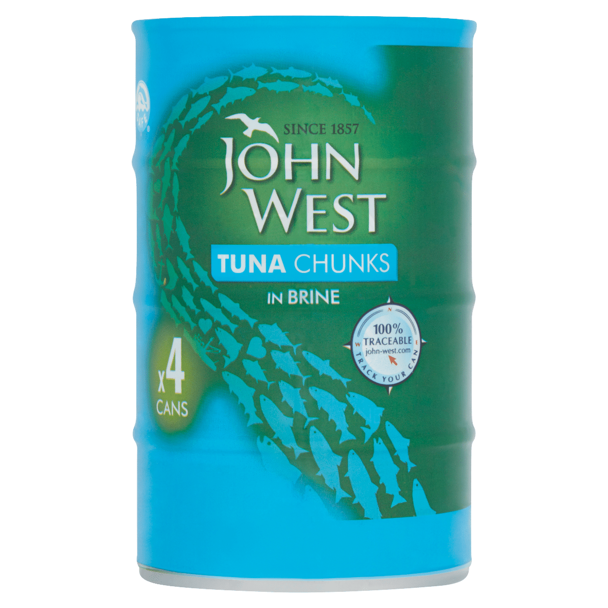 John West Tuna Chunks in Brine 4 x 145g