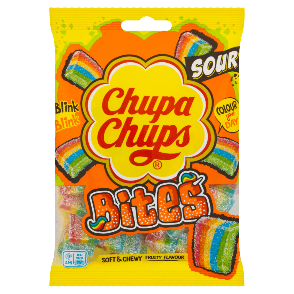 Chupa Chups Soft & Chewy Fruity Flavour Bites 130g