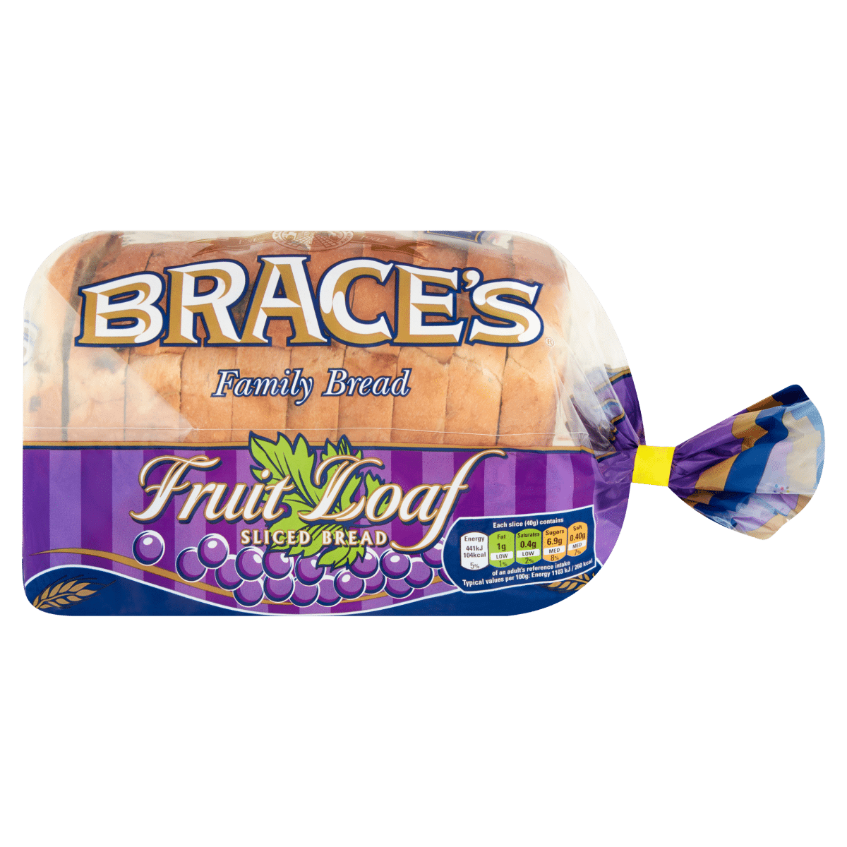 Brace’s Fruit Loaf Sliced Bread 400g