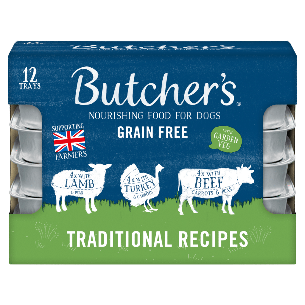 Butcher’s Grain Free  Traditional Recipes Nourishing Food for Dogs 12 x 150g