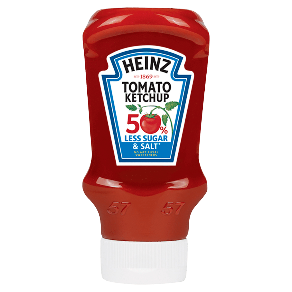 Heinz 50% Less Sugar & Salt Tomato Ketchup 435g