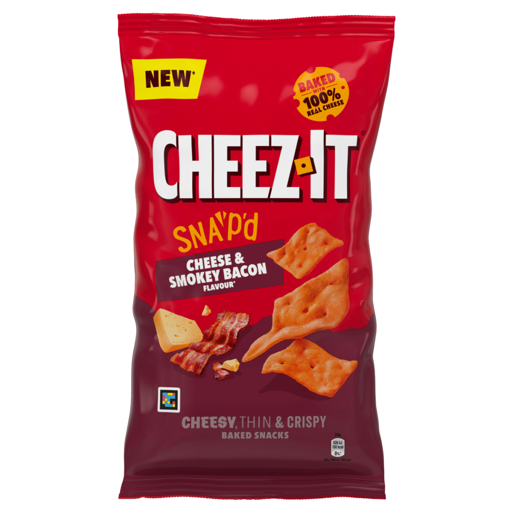 Cheez-It Sna’p’d Cheese & Smokey Bacon Flavour’ 150g