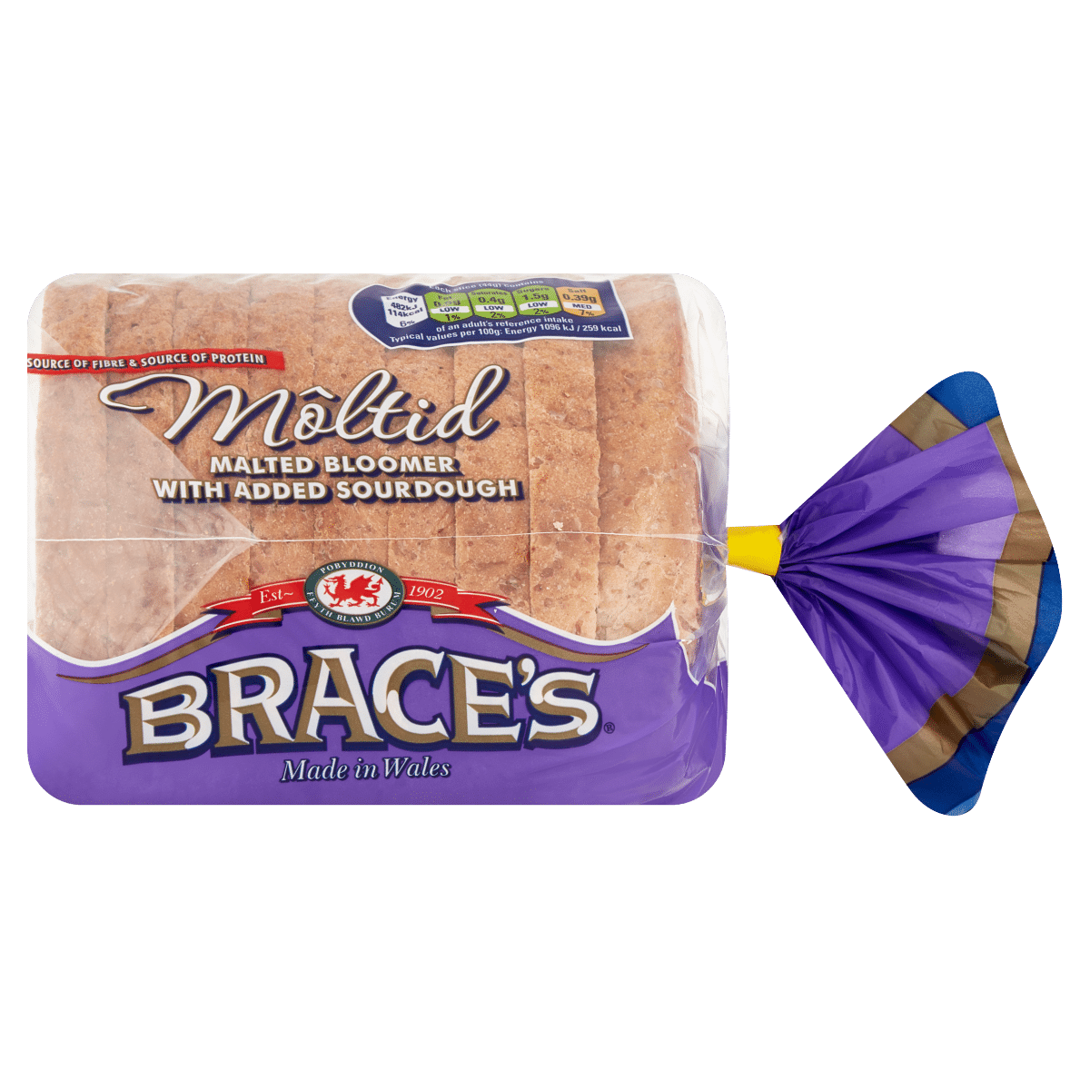 Brace’s Môltid Malted Bloomer with Added Sourdough 400g