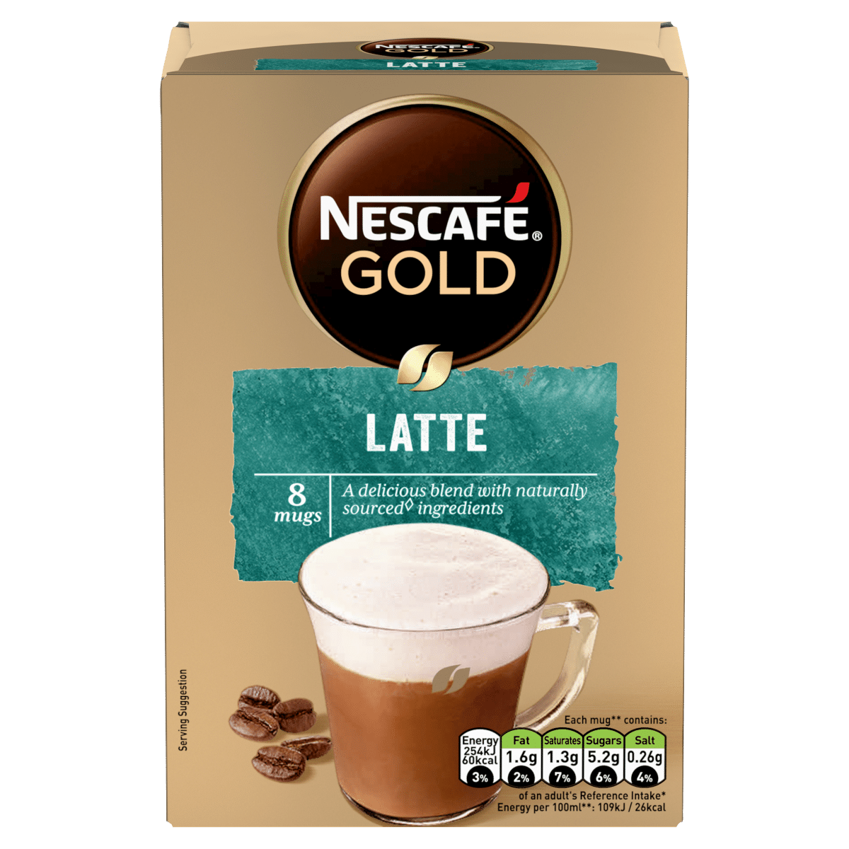 Nescafé Gold Latte 8 x 15.5g (124g)