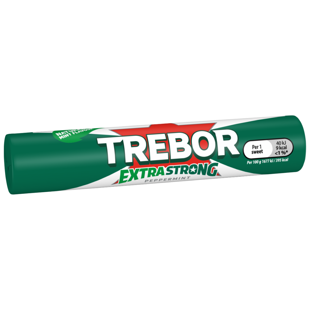 Trebor Extra Strong Peppermint Mints Roll 41.3g