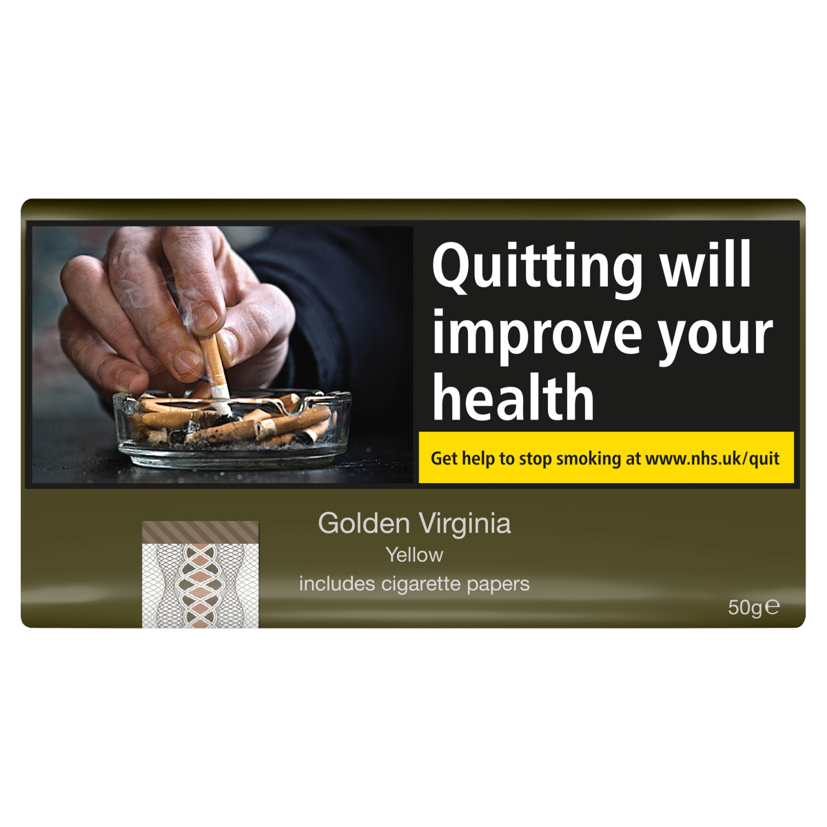 Golden Virginia Yellow Includes Cigarette Papers 50g