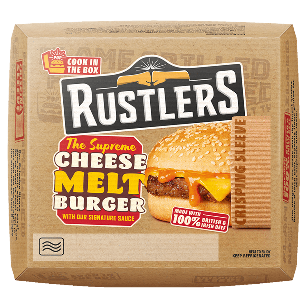 Rustlers The Supreme Cheese Melt Burger 173g