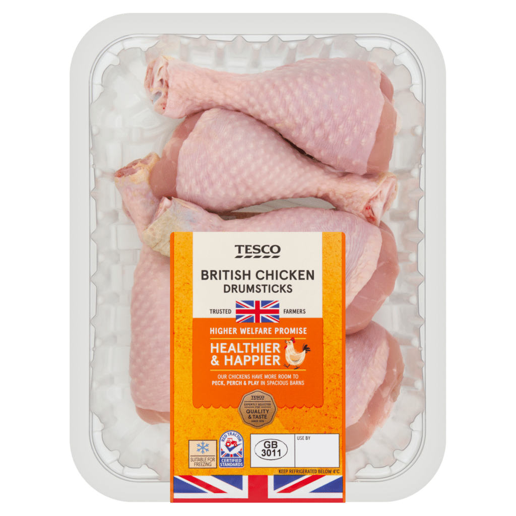 Tesco British Chicken Drumsticks 600g