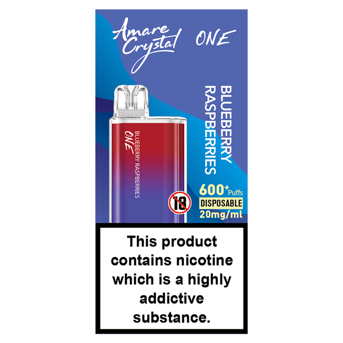 SKE Amare Crystal One Blueberry Rasberries Disposable 20mg/ml