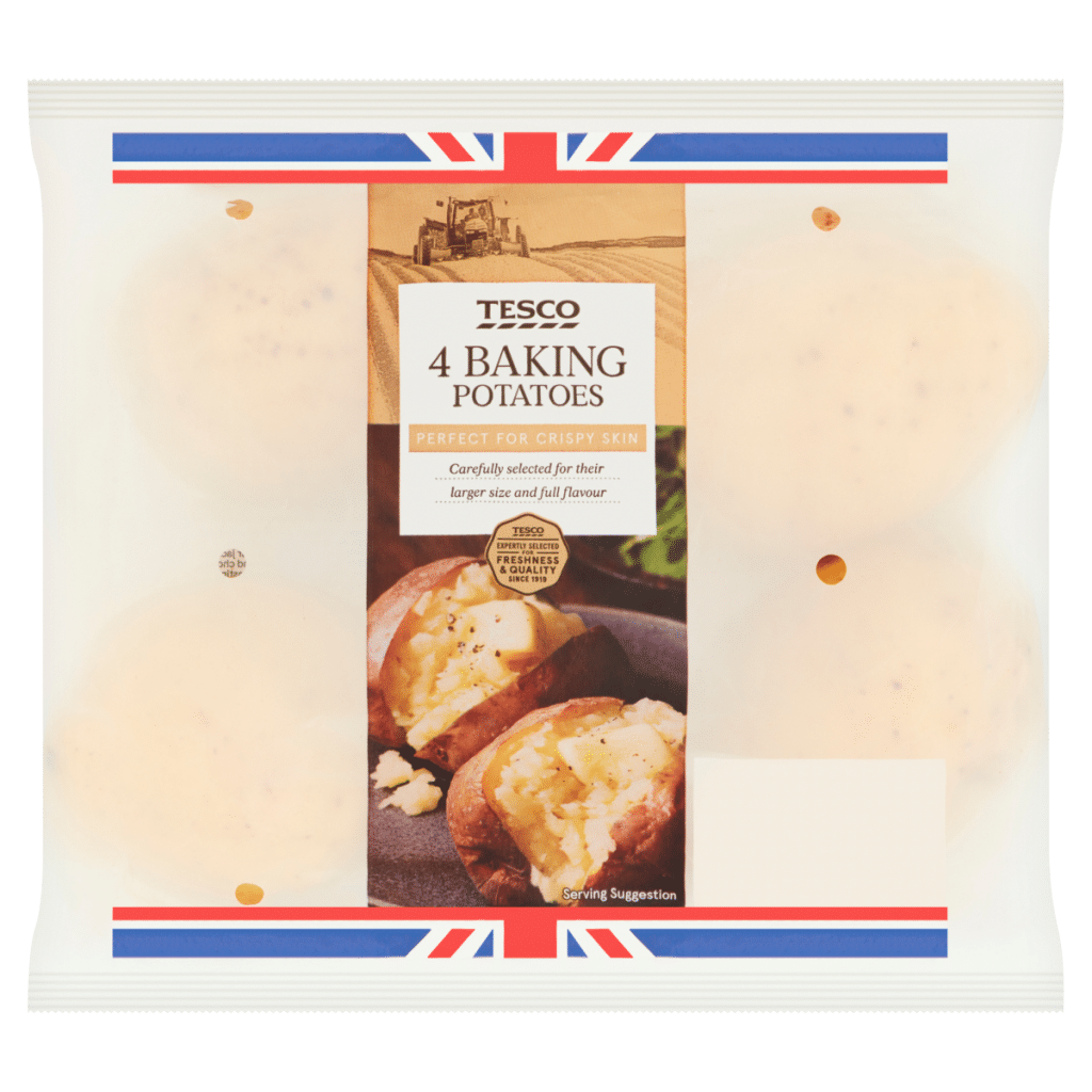 Tesco 4 British Baking Potatoes