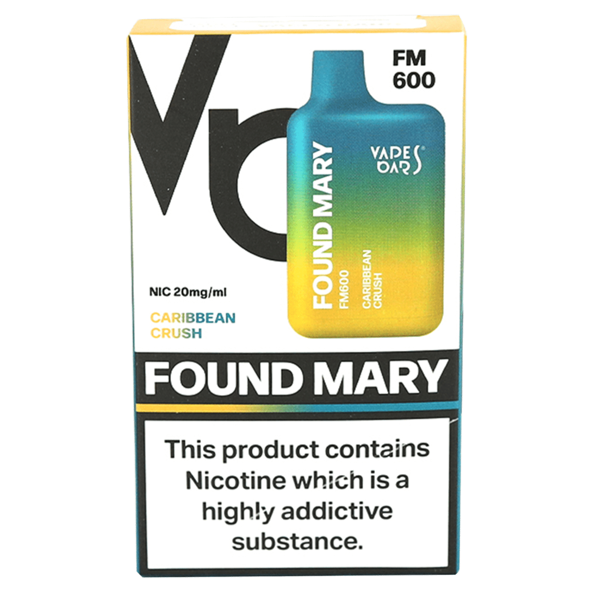 Vapes Bars Found Mary FM600 Caribbean Crush