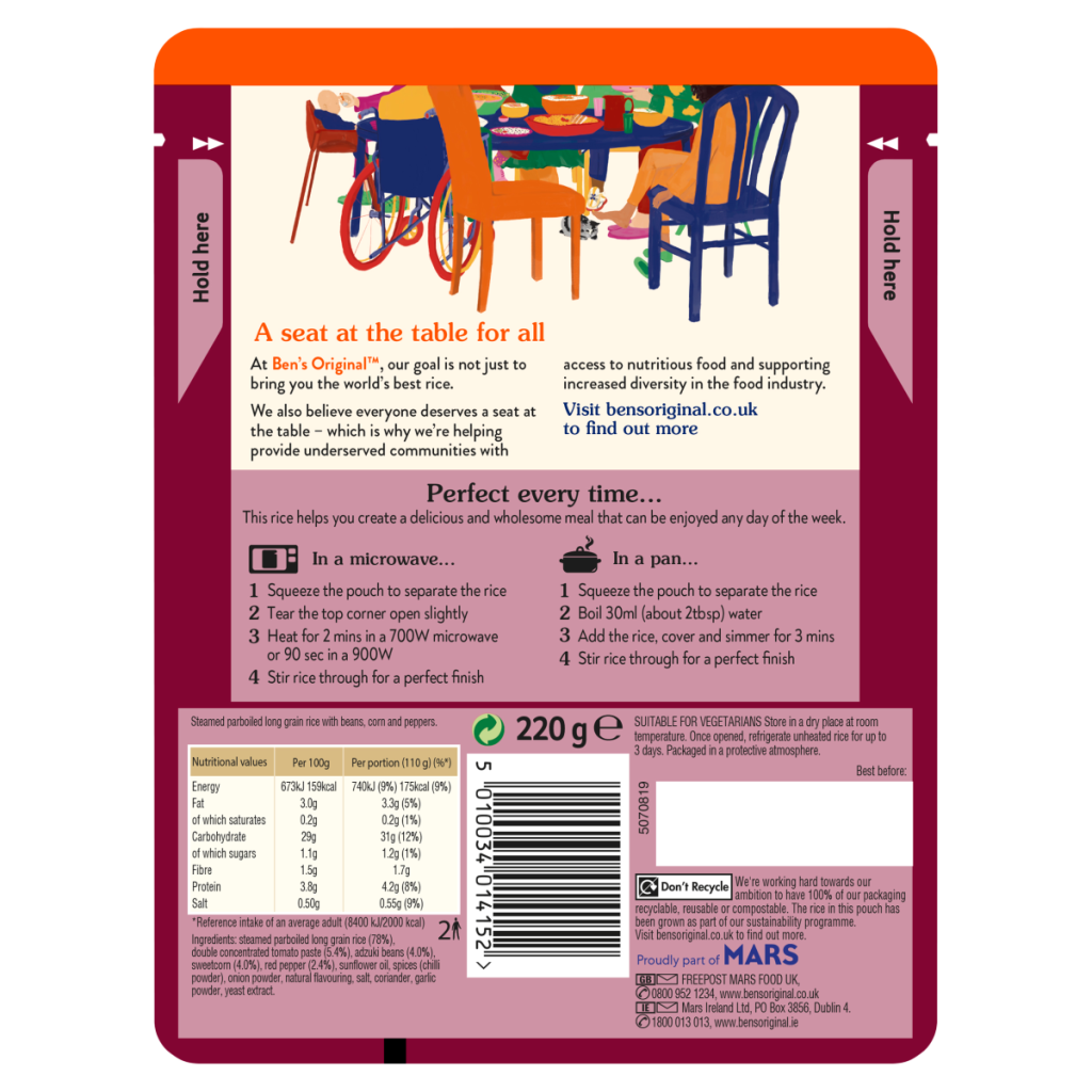 Ben’s Original Spicy Mexican Microwave Rice 220g