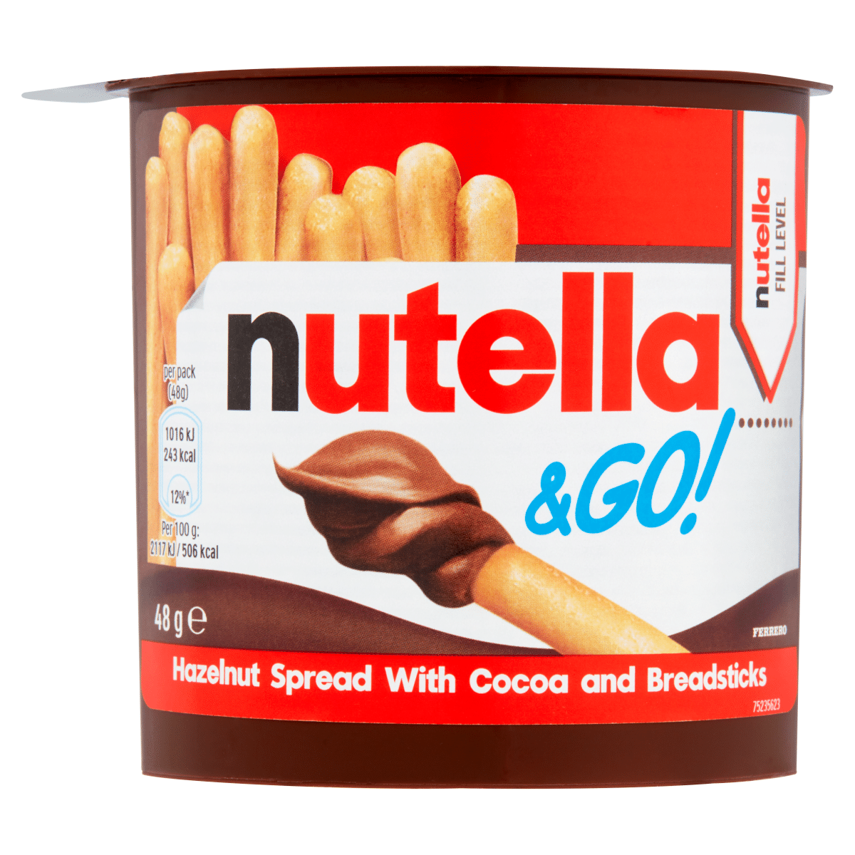 NUTELLA® & Go! Hazelnut Spread with Cocoa + Breadsticks 48g