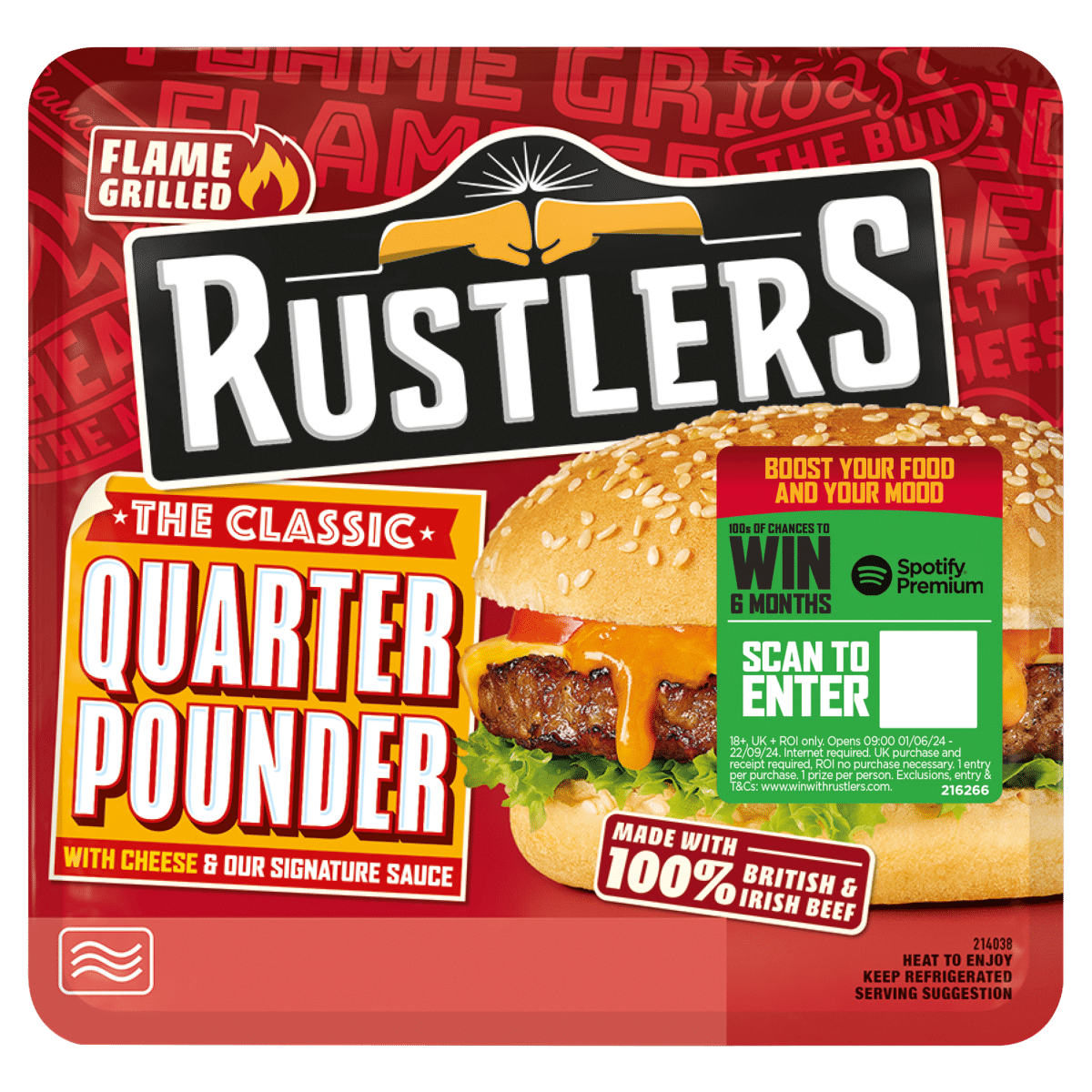 Rustlers The Classic Quarter Pounder 190g