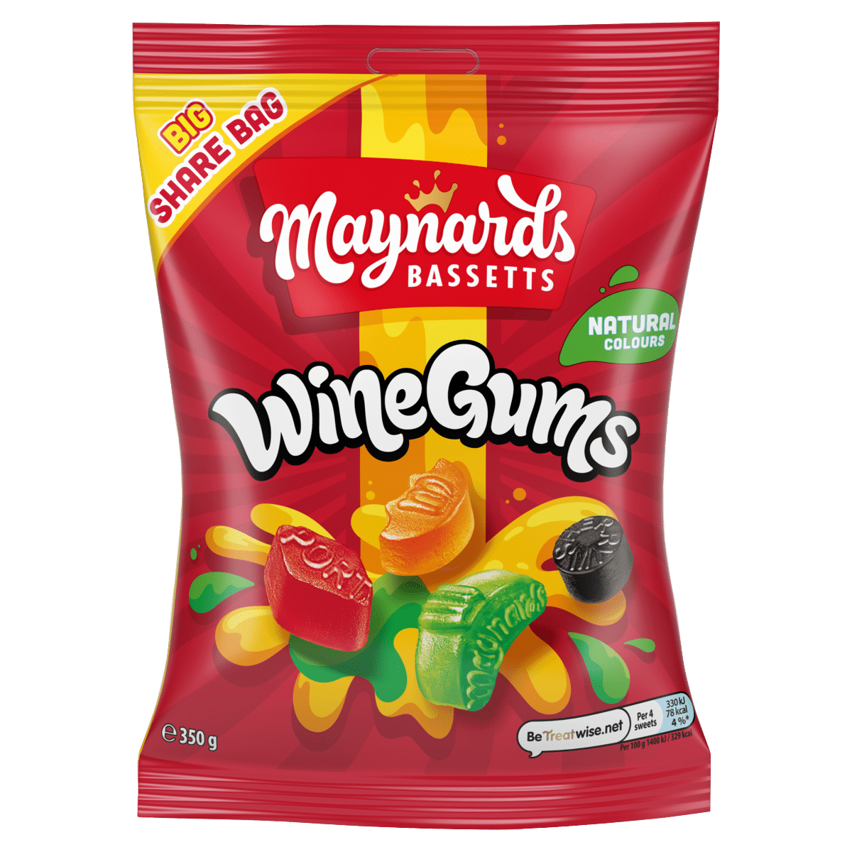 Maynards Bassetts Wine Gums Big Share Bag 350g