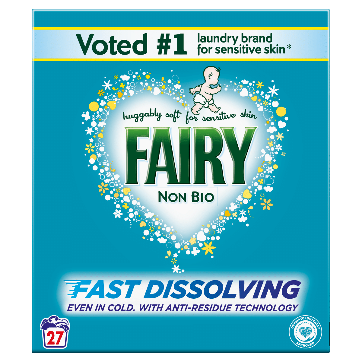 Fairy Non Bio Washing Powder 1.62kg, 27 Washes