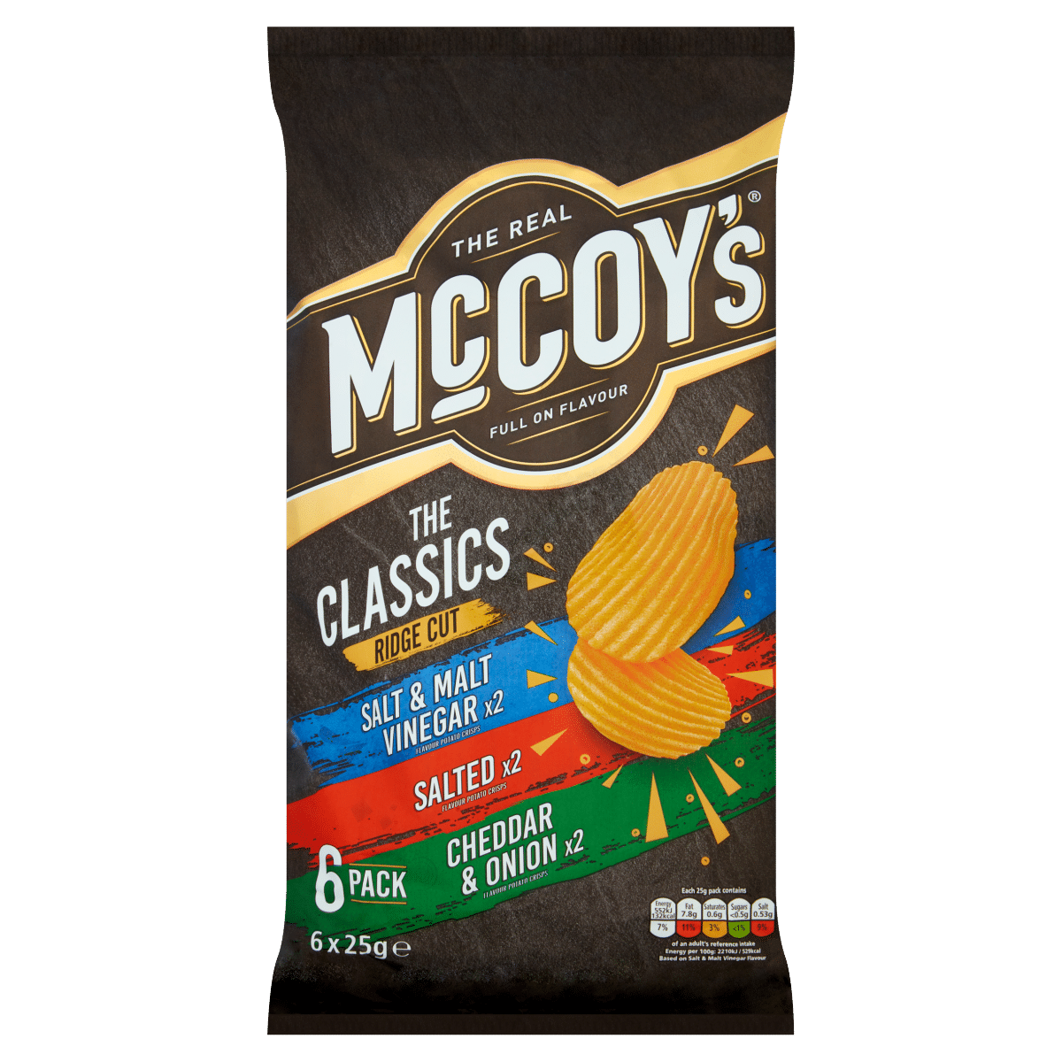 McCoy’s Classic Variety Multipack Crisps 6 Pack