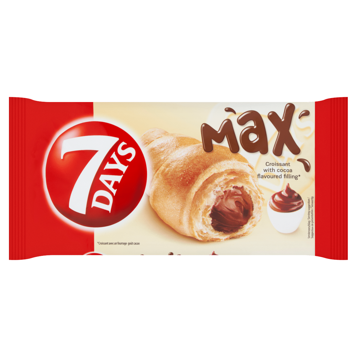 7Days Max Croissant with Cocoa Flavoured Filling 80g