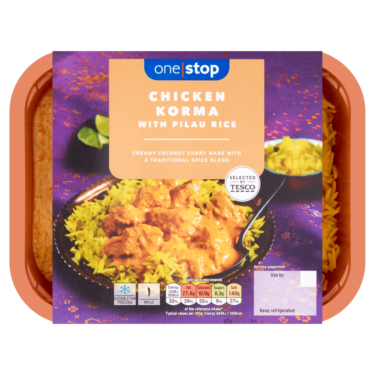 One Stop Chicken Korma with Pilau Rice 400g