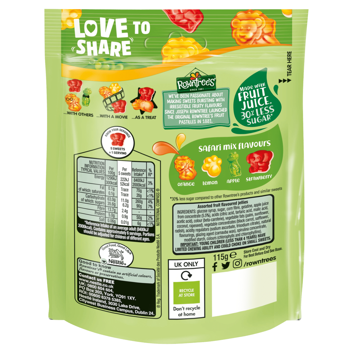 Rowntree’s Safari Mix 115g