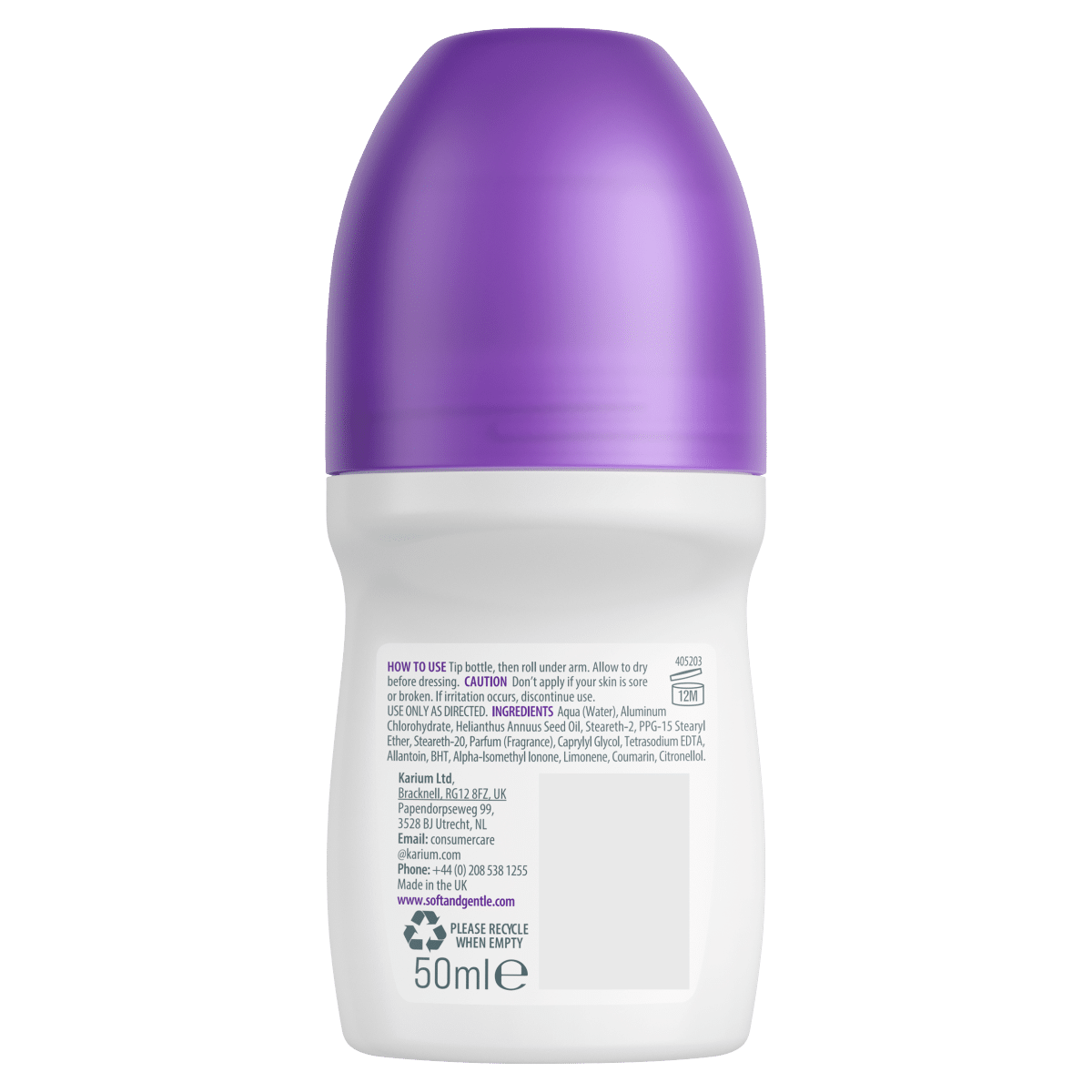 Soft & Gentle Fresh Blossom Wild Rose & Vanilla Anti-Perspirant Deodorant 50ml