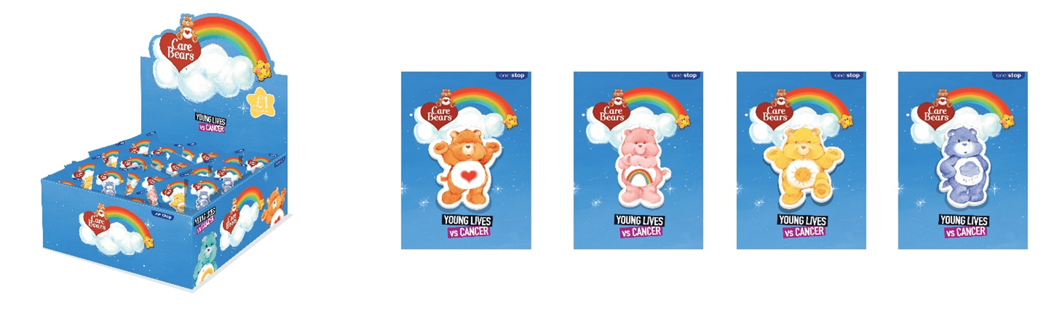 Collect our Care Bear badges in store to raise money for Young Lives vs Cancer!